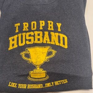 Port Authority Gray Tee with Yellow Print